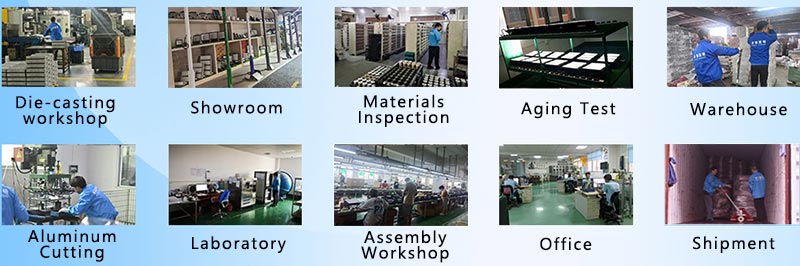 led high mast flood light manufacturing process